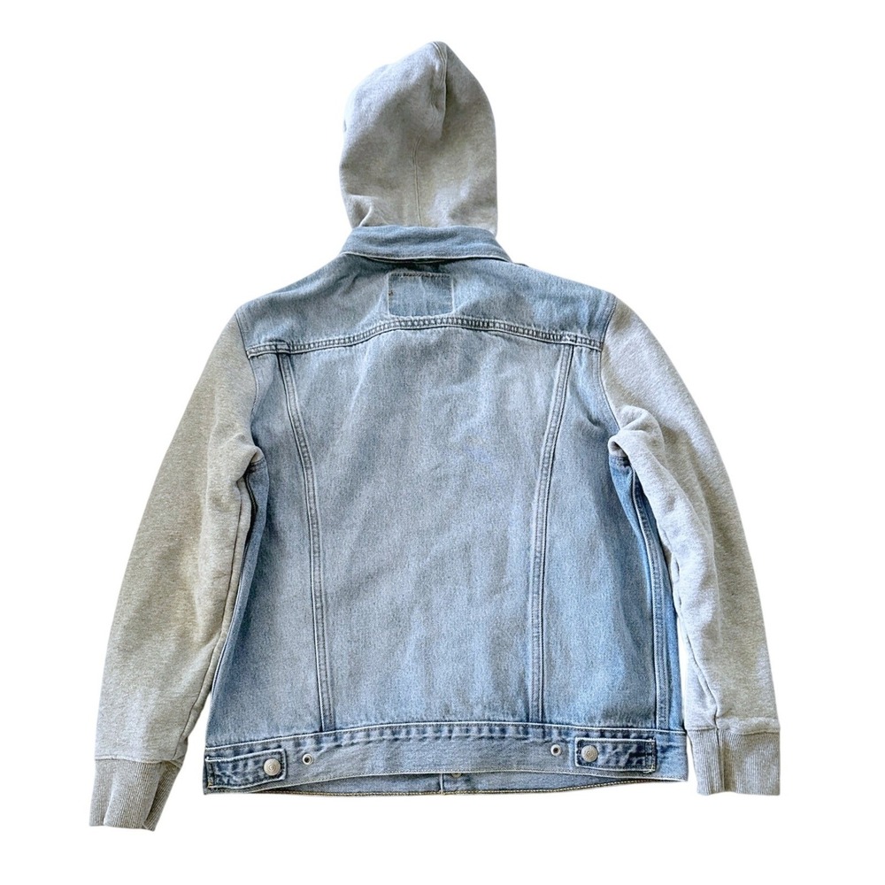 Levi's Hybrid Hoodie Trucker Jacket Men M A0632-0000 Streetwear Utility Gorpcore - Picture 3 of 10